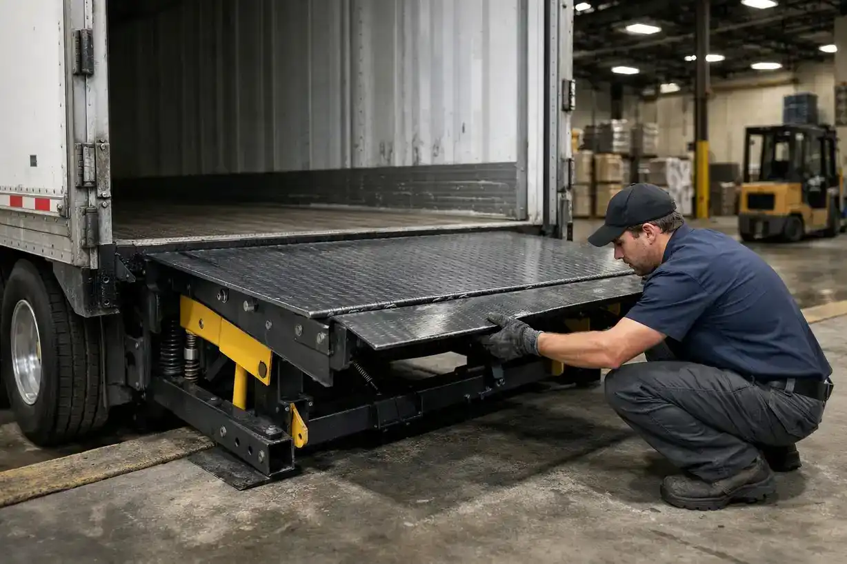 Loading dock repair service at Kodiak Equipment in St Louis.