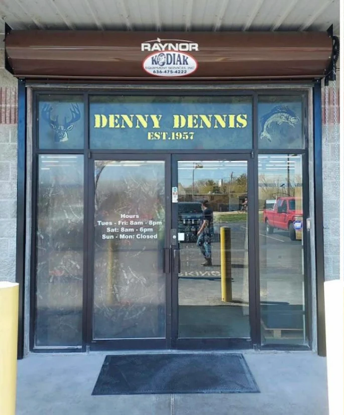 Garage door repair service at Denny Dennis store in St Louis.